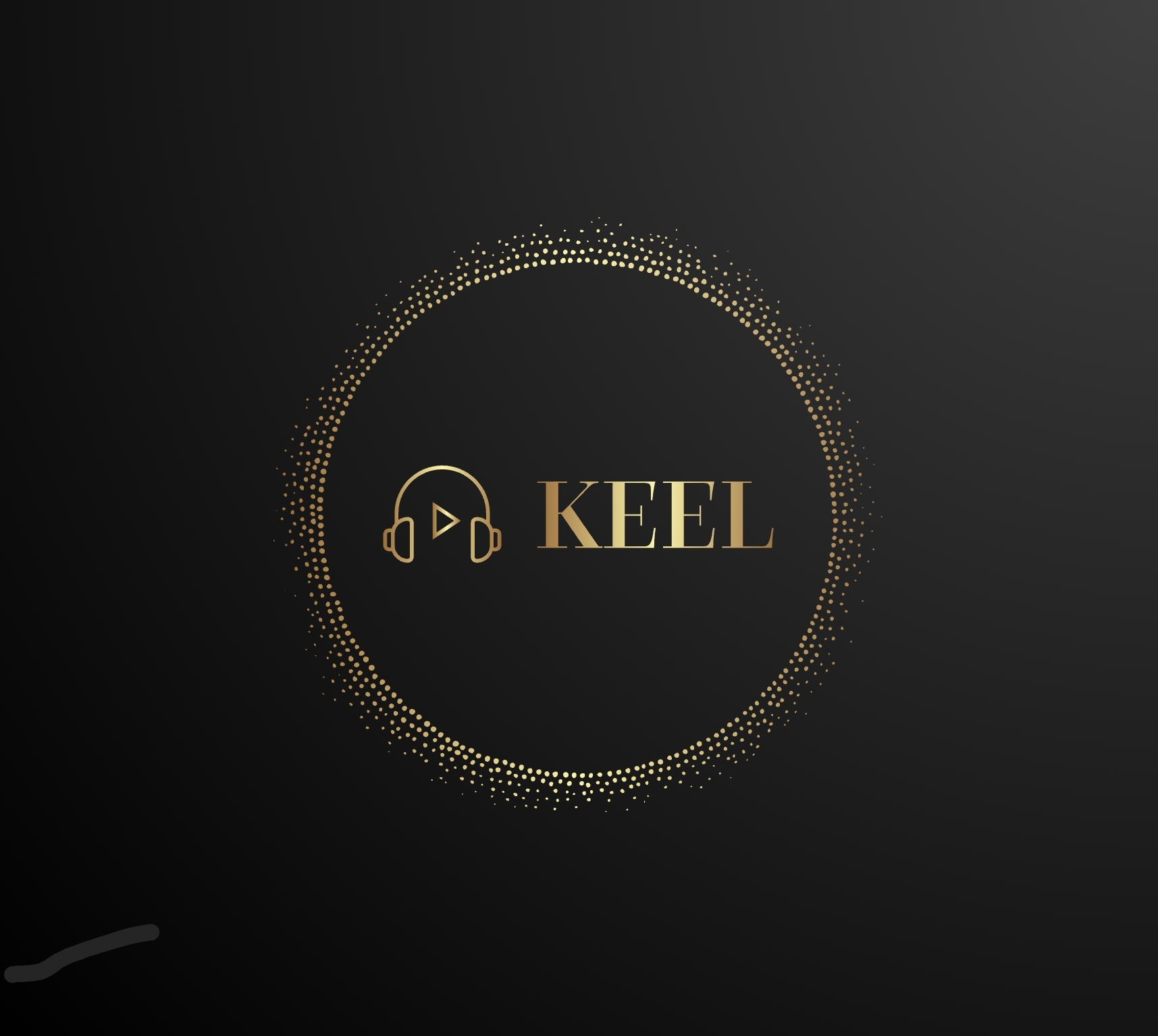KEEL official gold logo